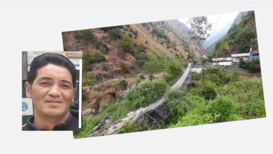 Photo of लाङटाङः ‘खत्रै’ नमुना हो दोमेनको पुल