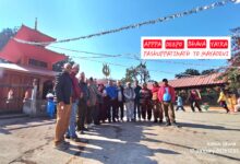 Photo of ‘दाउन्ने देवी’मा अप्प दीपो भवः यात्रालाई मन्दिर समितिको स्वागत